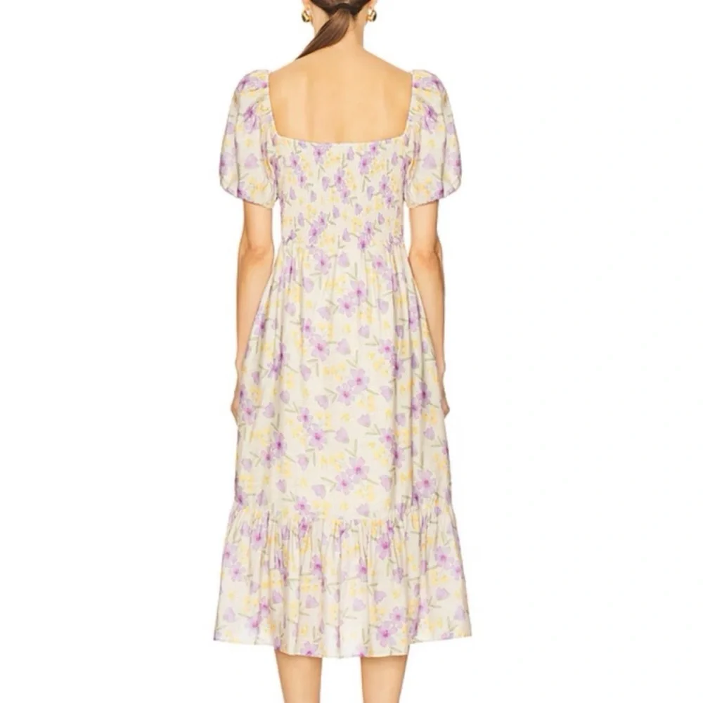 ASTR the Label Milkmaid Floral Dress (Size: L) - Picture 3 of 7